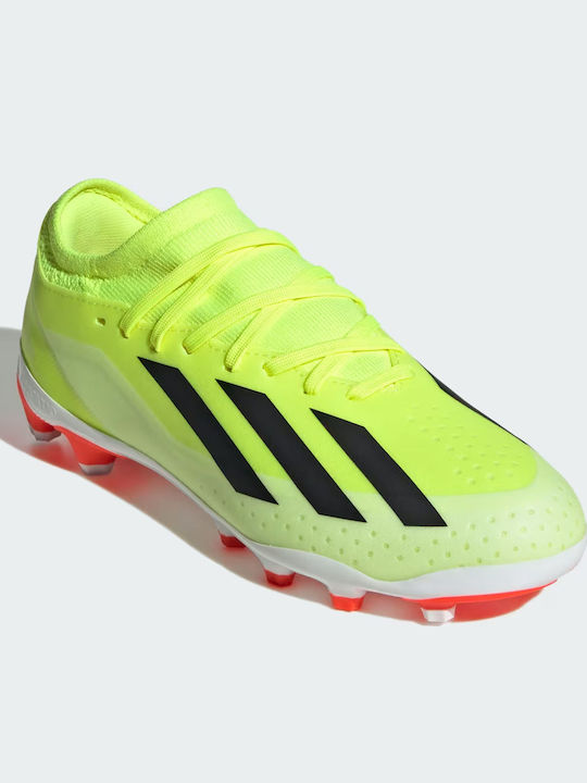 X Crazyfast League Kids Molded Soccer Shoes Yellow