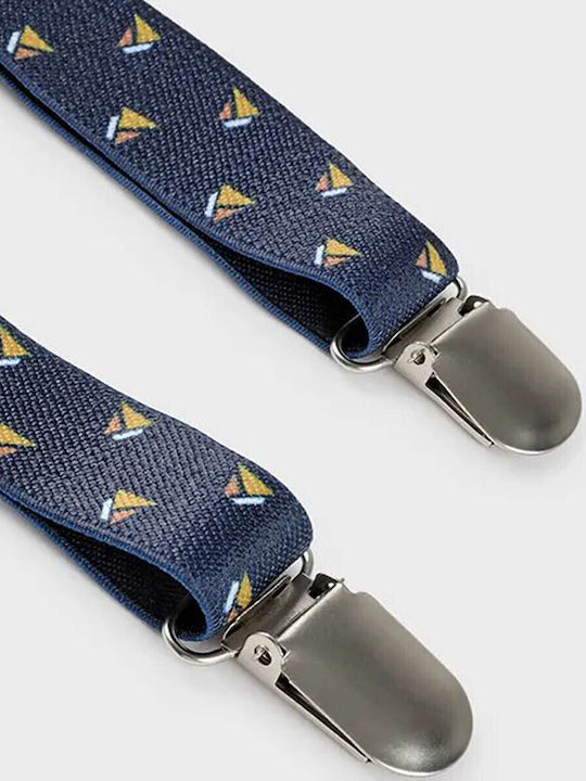 Mayoral Kids Suspenders with 3 Clips Blue