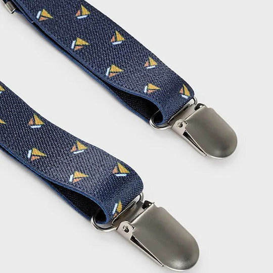 Mayoral Kids Suspenders with 3 Clips Blue