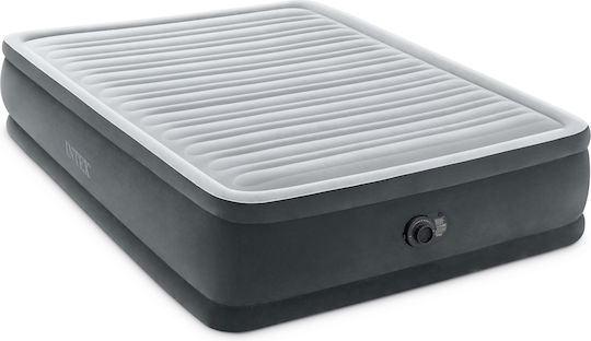 Intex Double Air Mattress with Integrated Electric Pump Comfort Plush 203x152x46cm
