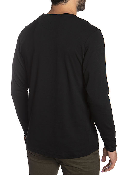 Staff Men's Long Sleeve Blouse Black