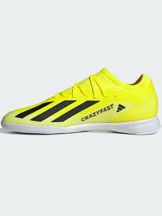 Adidas X Crazyfast League IN Niedrig Fußballschuhe Halle Team Solar Yellow 2 / Core Black / Cloud White