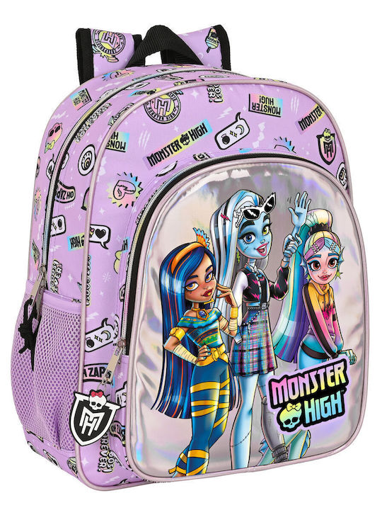 Safta Schulranzen Rucksack Grundschule Flieder mit Flaschenhalter