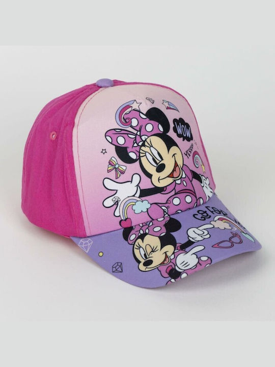 Minnie Mouse Kids' Hat Jockey Fabric Pink