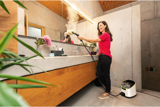 Karcher Steam Cleaner 4bar with Wheels and Stick Handle