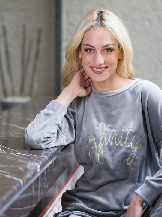SNC Homewear Set Pijamale pentru Femei Gri
