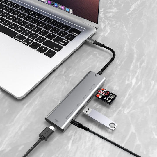 Baykron USB-C Docking Station with HDMI 4K PD Gray (BA-CC-001)