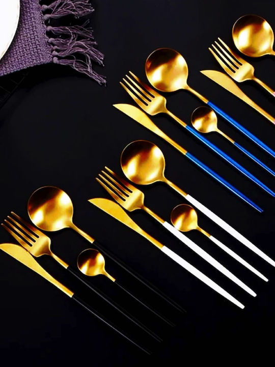 Cutlery Set Stainless Gold 24pcs