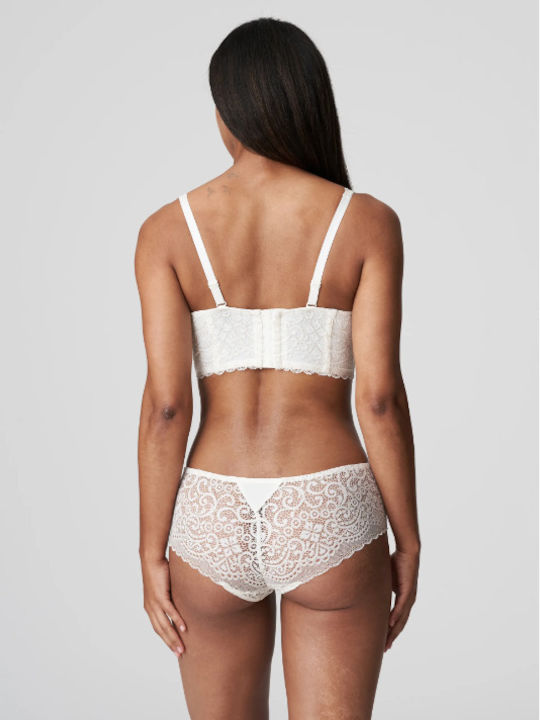Primadonna Lace Underwear Set with Bra & Boxer Ivory