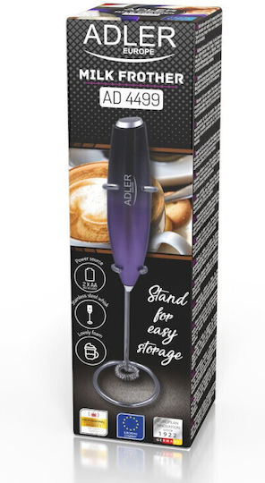Adler Kaffeefrother Hand-Batterie Lila