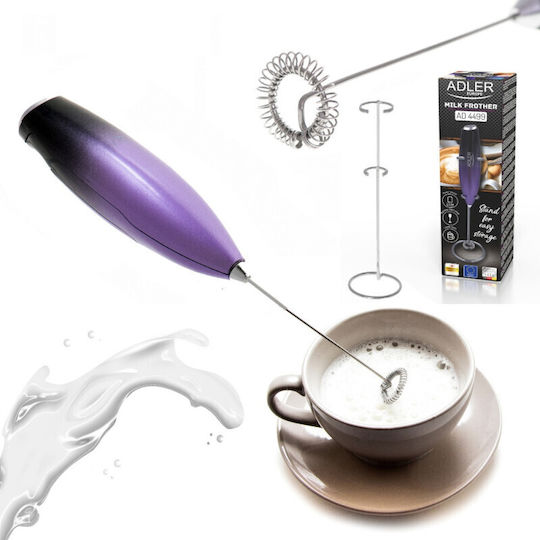 Adler Kaffeefrother Hand-Batterie Lila