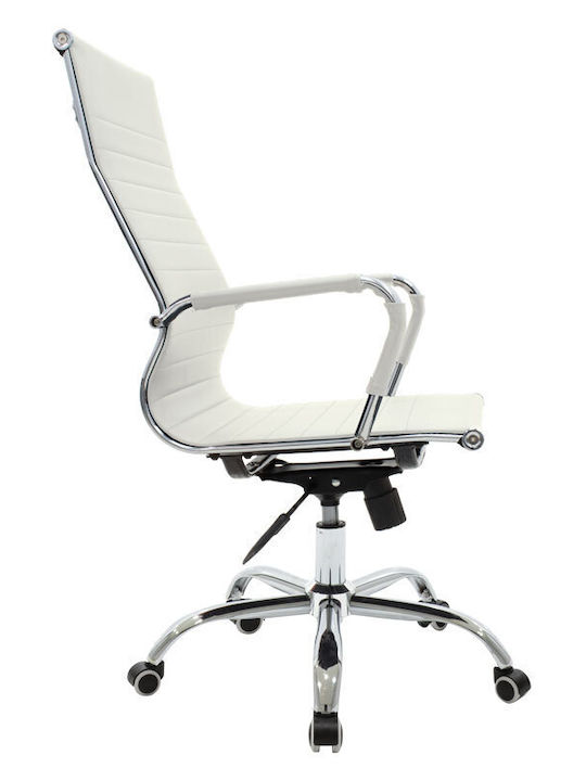 Valter Reclining Office Chair with Fixed Arms White Pakketo