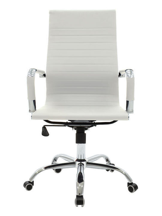 Valter Reclining Office Chair with Fixed Arms White Pakketo
