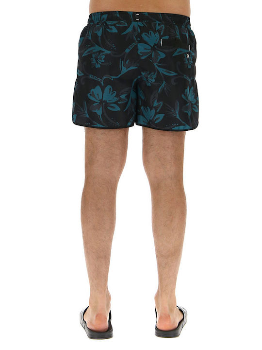 Lotto Herren Badebekleidung Shorts Schwarz Blumen