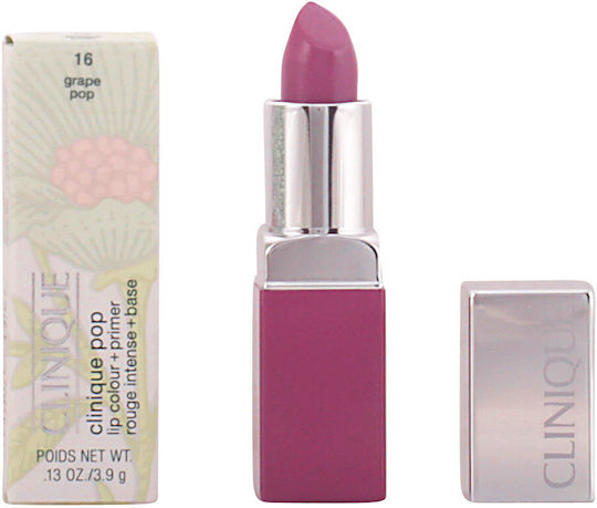 Clinique Pop Glaze Schwer Durchsichtige Lippenfarbe & Primer Klassisches Lippenstift 16 Grape Pop 3.9gr