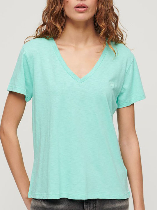 Superdry D2 Damen T-Shirt Aqua