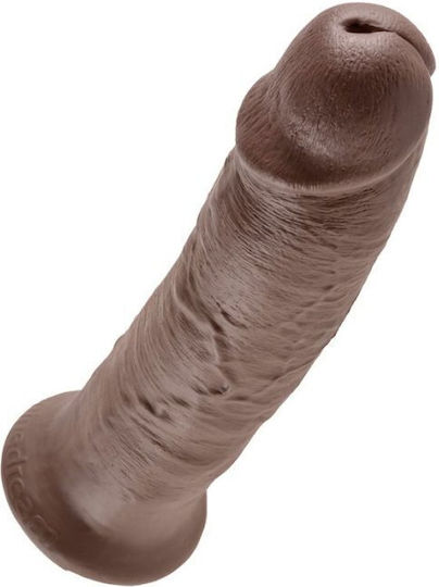King Cock Ρεαλιστικό Dildo με Βεντούζα Καφέ 25cm