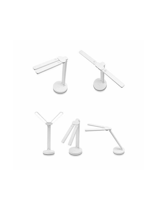 Rechargeable LED Office Lamp Foldable in White Color