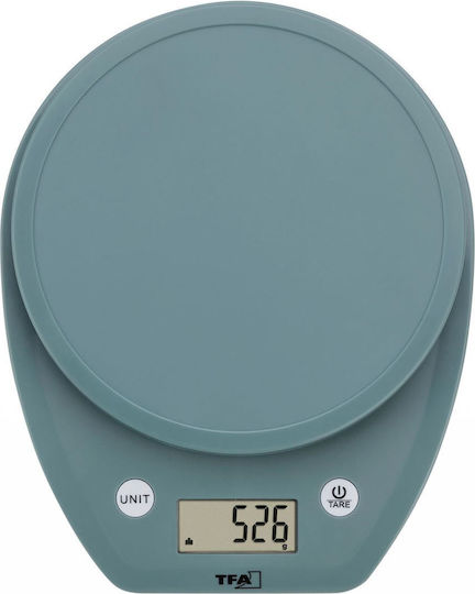 TFA Ψηφιακή Ζυγαριά Κουζίνας έως 5kg Τιρκουάζ