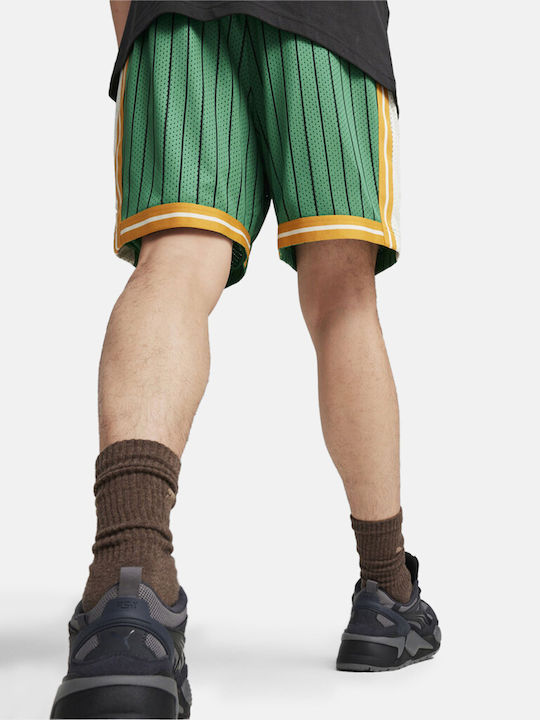 Puma Mesh Men's Shorts Archive-green-aop