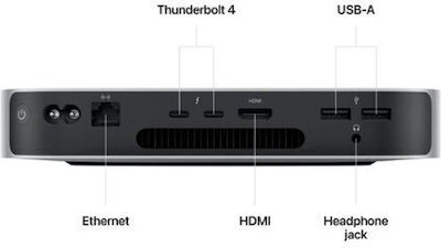 Apple Mac Mini (2023) (M2 8-core/8GB/10-Core GPU/512GB SSD/MacOS)