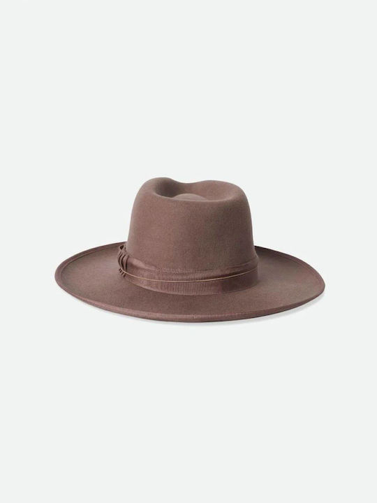 Brixton Frauen Wolle Hut Fedora Beige