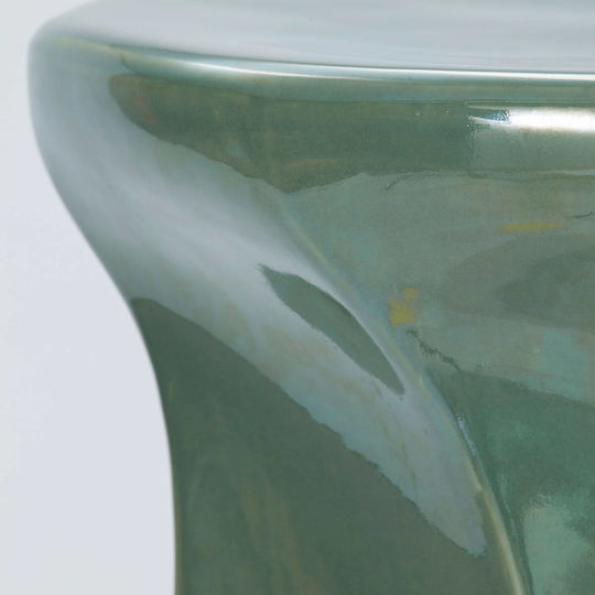 Stool For Living Room Ceramic Green