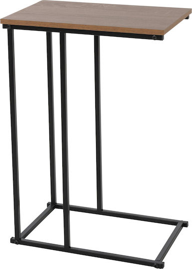 Rectangular Side Table Wooden Natural M40xL26xH58cm