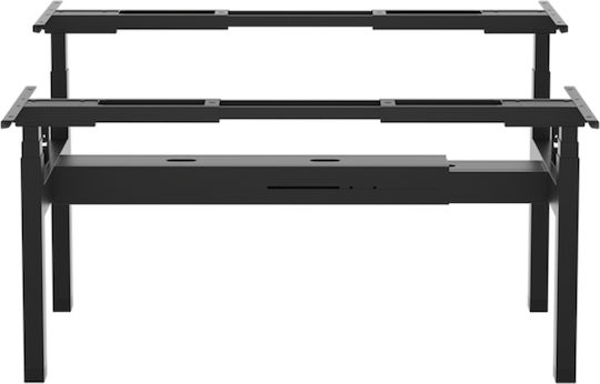 ErgoAction Action Desk Duo Pliabilă Stand de masă din Metal Alb 180x60x62.5cm