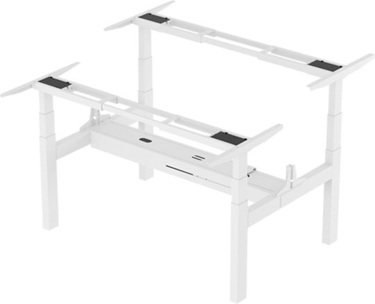 ErgoAction Action Desk Duo Klappbar Tischständer aus Metall Gray 180x60x62.5cm