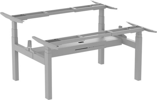 ErgoAction Action Desk Duo Klappbar Tischständer aus Metall Gray 180x60x62.5cm