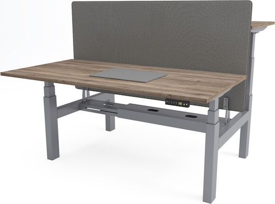 ErgoAction Action Desk Duo Klappbar Tischständer aus Metall Gray 180x60x62.5cm