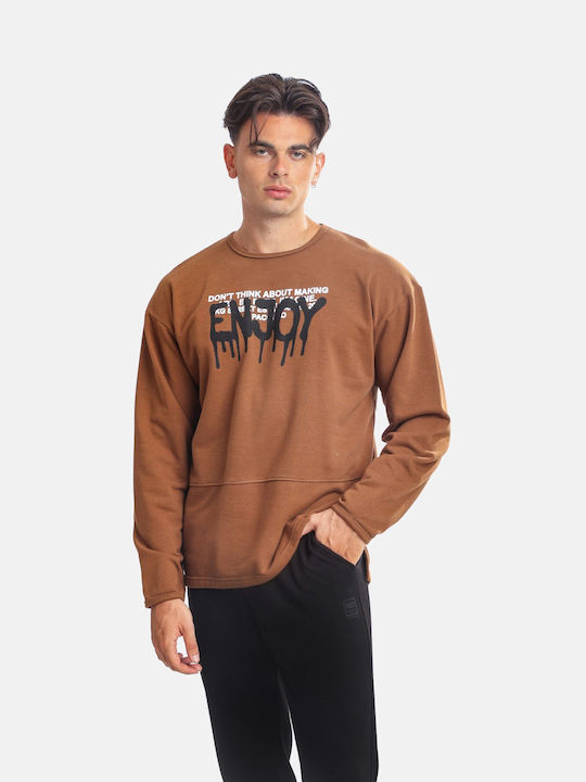 Paco & Co Herren Sweatshirt brown