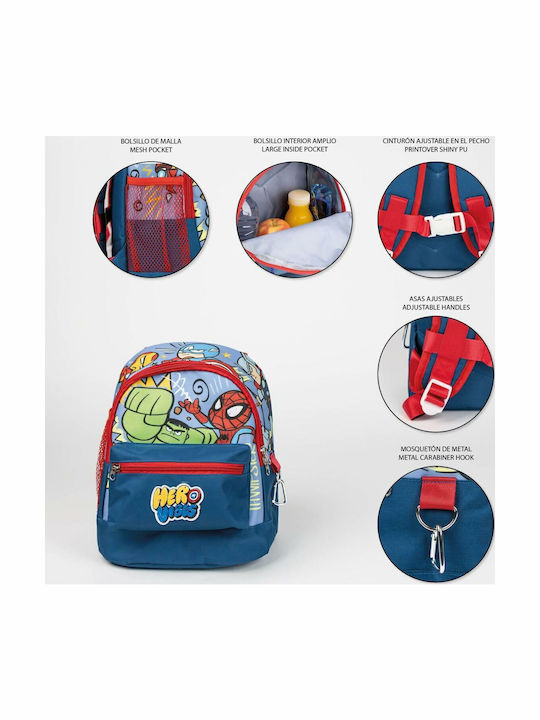 Avengers Kids Bag Backpack Blue 25cmx16cmx27cmcm