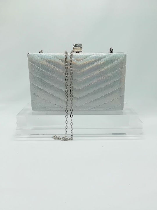 Damentasche Schultertasche Silber