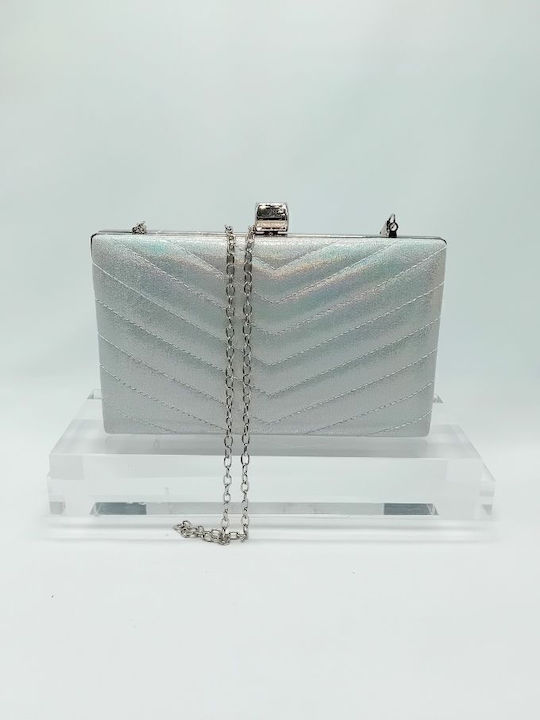 Damentasche Schultertasche Silber