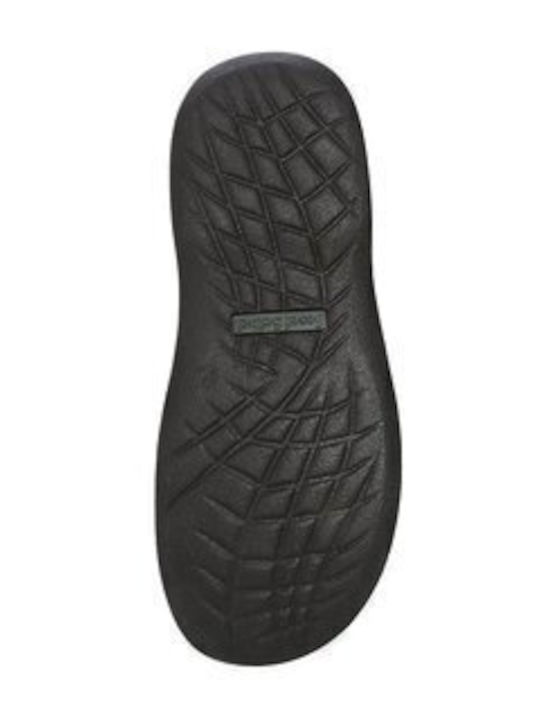 Leder Herrensandalen in Schwarz Farbe
