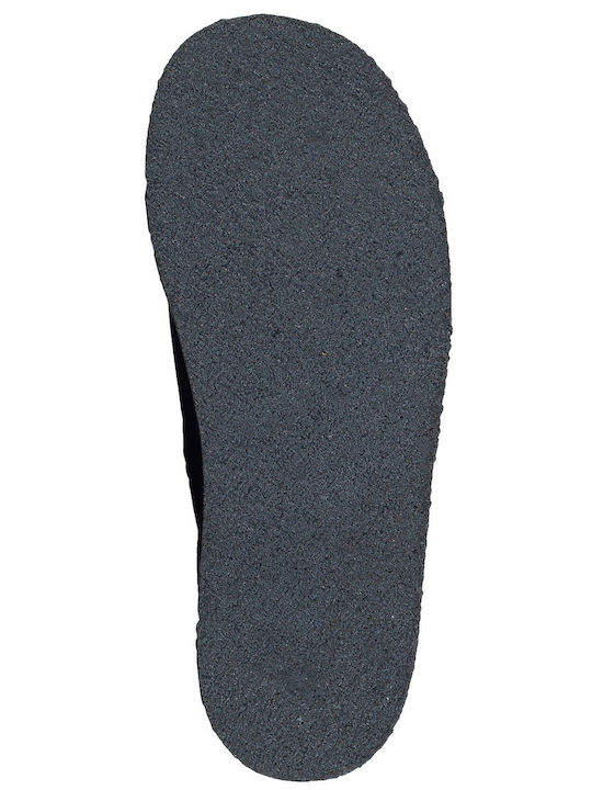 TrekWedge Flat Suede Mules σε Μαύρο Χρώμα