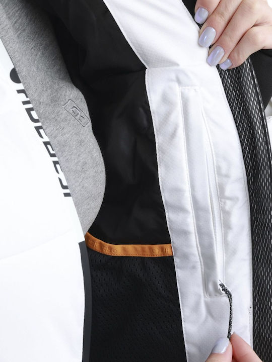 Κοντό Γυναικείο Puffer Μπουφάν για Χειμώνα 980/optic White
