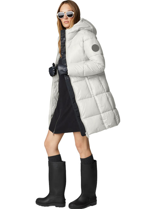 Kurz Damen Puffer Jacke für Winter white