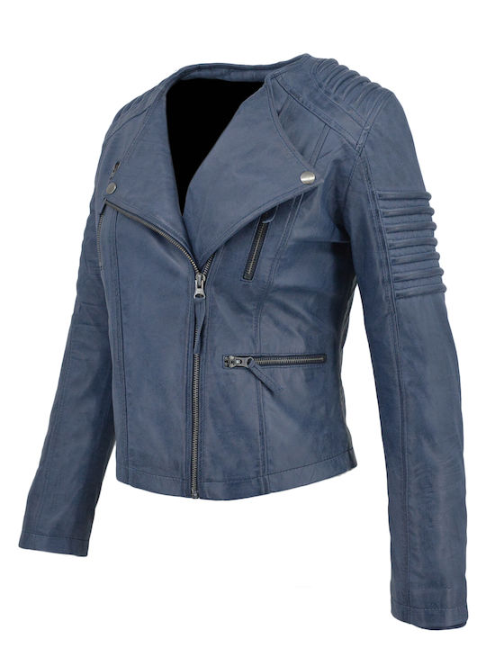 Dermatina 100 Women's Short Lifestyle Leather Jacket for Winter There is no color in the description