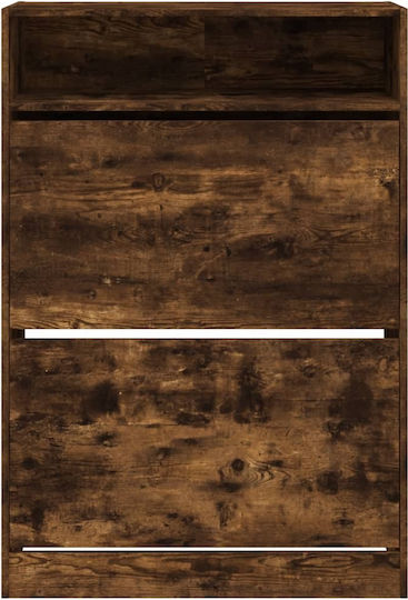 Wooden Shoe Organizer Brown 80x34x116cm