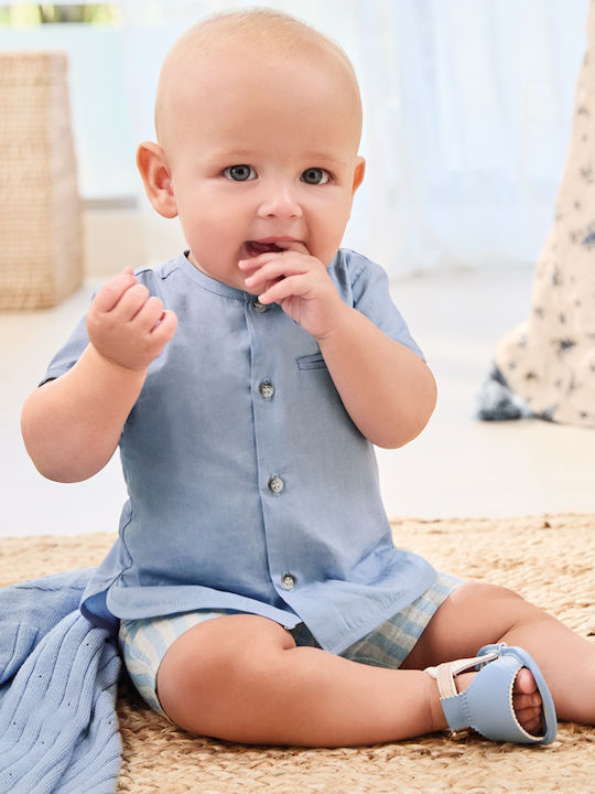 Mayoral Kinder Set mit Shorts Sommer 2Stück Hellblau