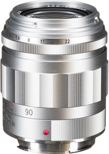 Voigtlander Full Frame Camera Lens Apo-Skopar 90mm f/2.8 Telephoto for Leica M Mount Silver