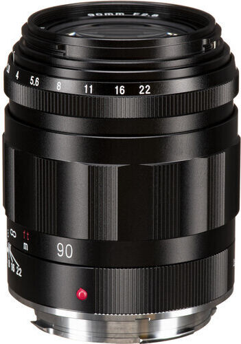 Voigtlander Full Frame Camera Lens Apo-Skopar 90mm f/2.8 Telephoto for Leica M Mount Black