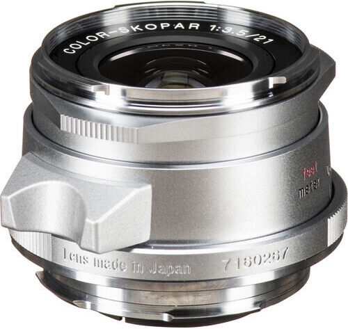 Voigtlander Full Frame Φωτογραφικός Φακός Color-Skopar 21mm f/3.5 Aspherical Wide Angle για Leica M Mount Ασημί