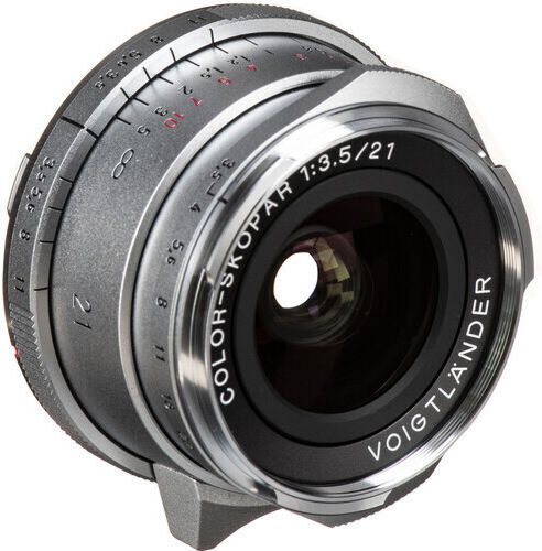 Voigtlander Full Frame Φωτογραφικός Φακός Color-Skopar 21mm f/3.5 Aspherical Wide Angle για Leica M Mount Ασημί