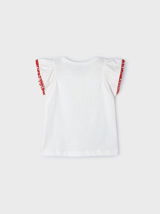 Mayoral Kids Blouse Short Sleeve White