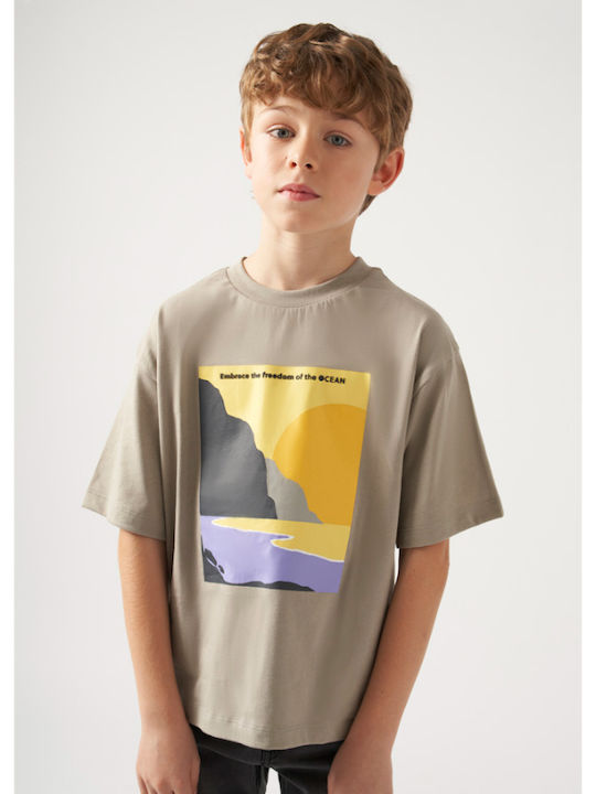 Kids' T-shirt Brown Ocean
