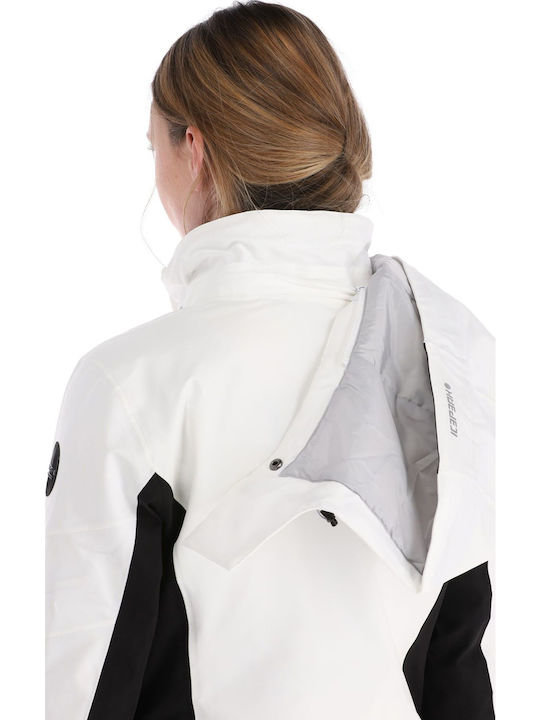 Icepeak 53120505-980 Γυναικείο Μπουφάν για Σκι & Snowboard Λευκό
